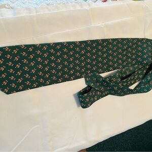 Brooks Green candy cane Patterned Tie